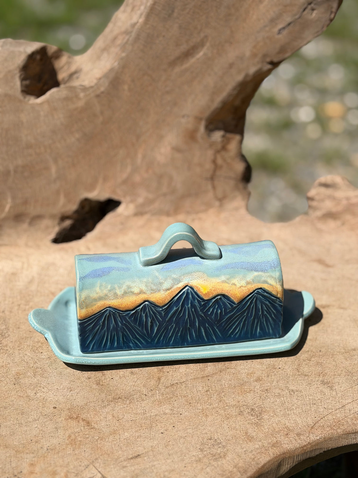 Blue Ridge Mountain Butter Dish
