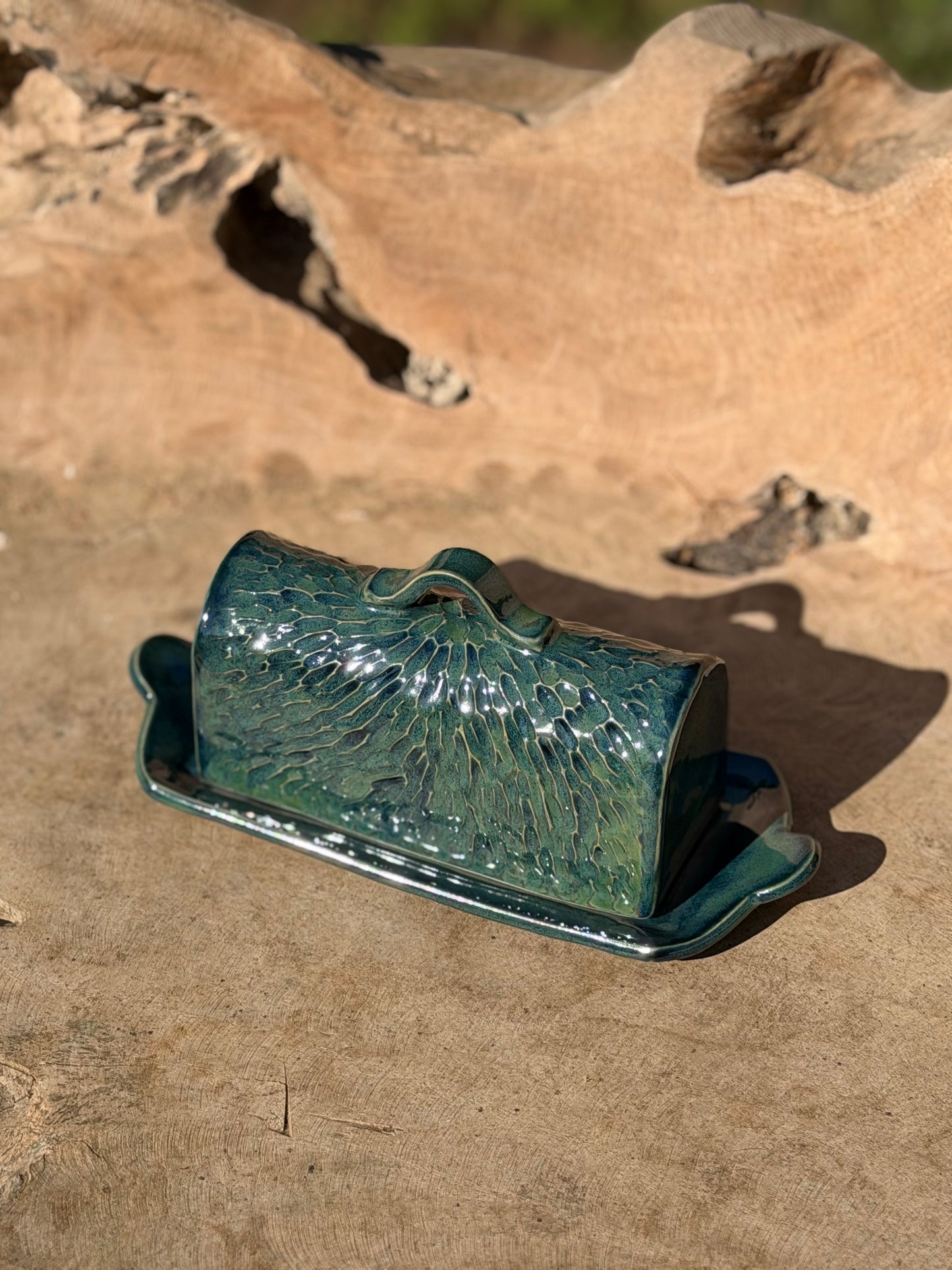 Emerald Grove Butter Dish