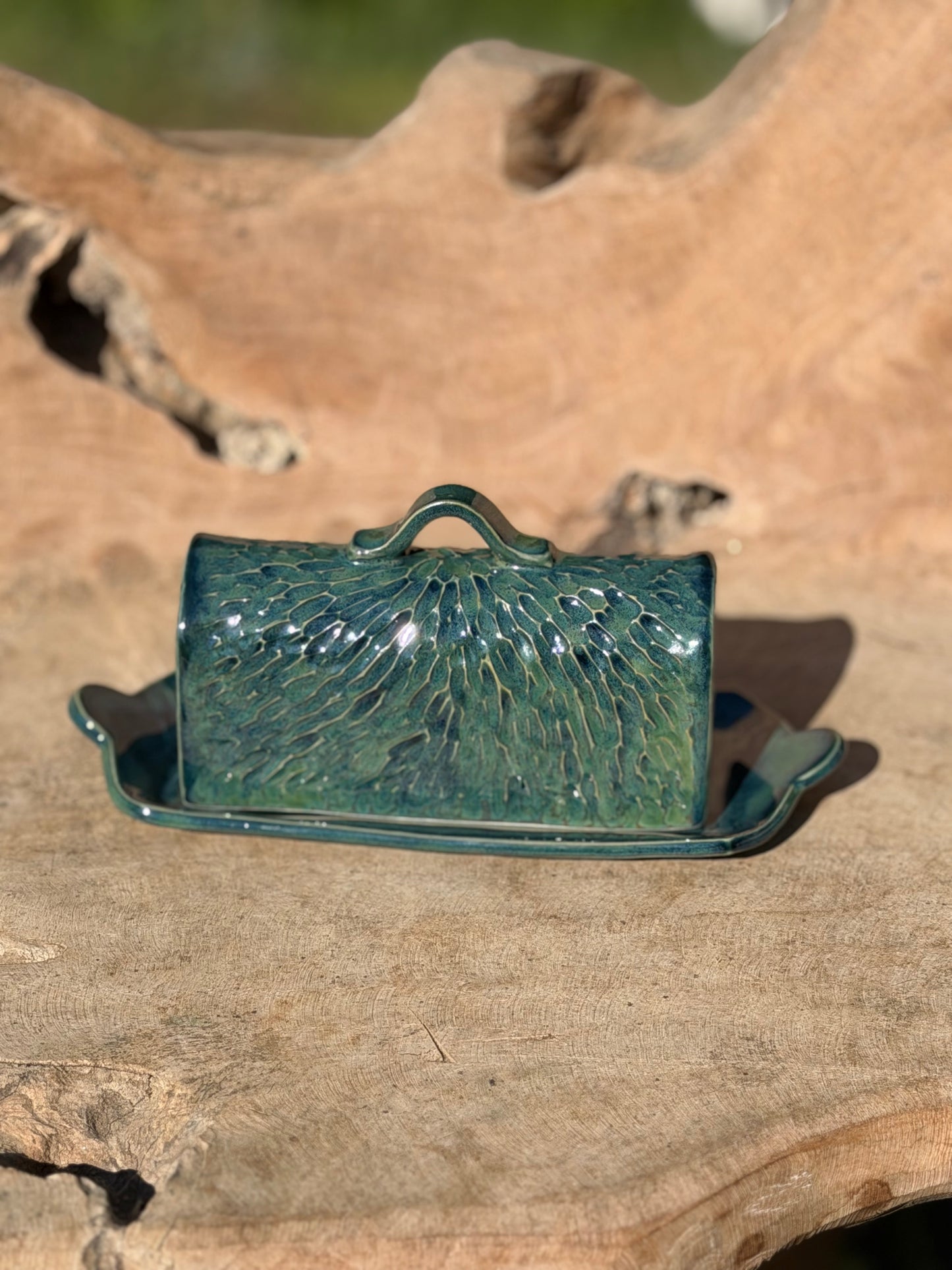 Emerald Grove Butter Dish