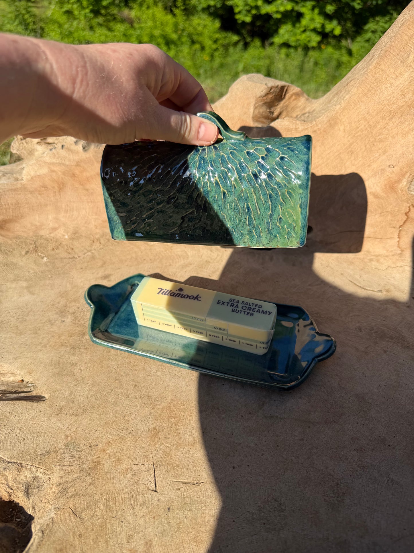 Emerald Grove Butter Dish