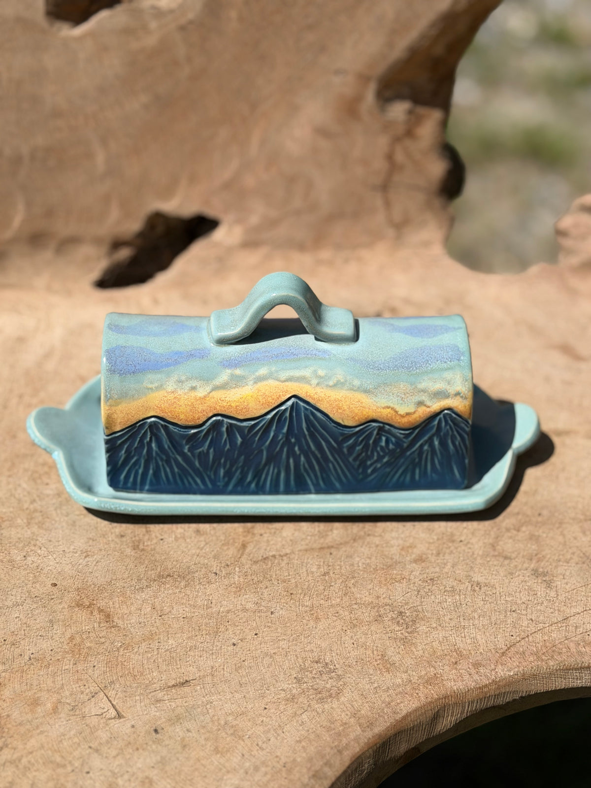 Blue Ridge Mountain Butter Dish